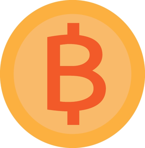 Blockchain Bitcoin Crypto currency sign icon