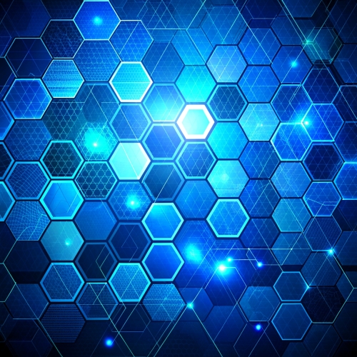 Blue Abstract Technology Background wallpaper design