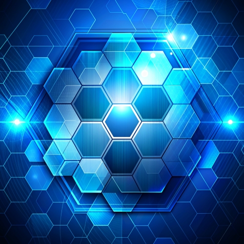 Blue Abstract Technology Background wallpaper design