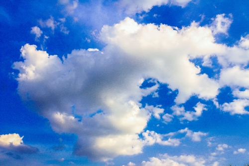 blue sky with cloud 