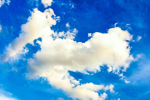 blue sky with cloud 