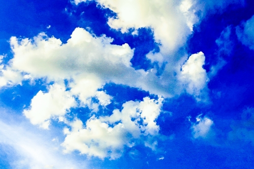 blue sky with cloud 