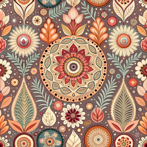 Boho pattern seamless background abstract wallpaper