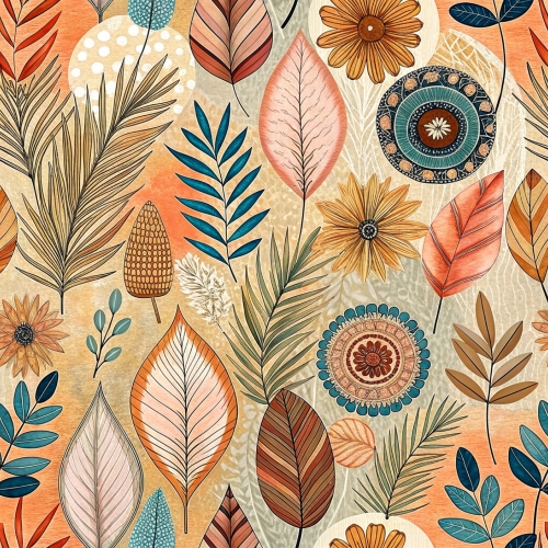 Boho pattern seamless background abstract wallpaper