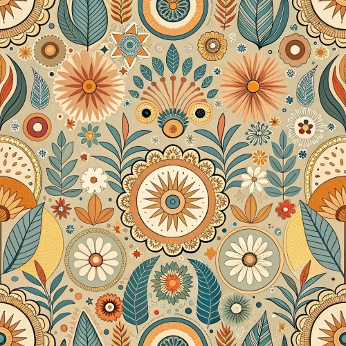 Boho pattern seamless background abstract wallpaper