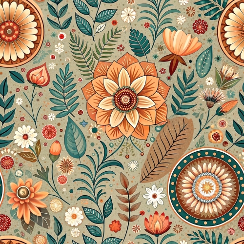 Boho pattern seamless background abstract wallpaper