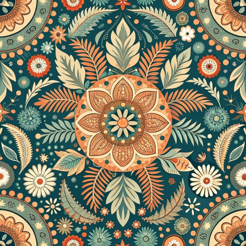 Boho pattern seamless background abstract wallpaper