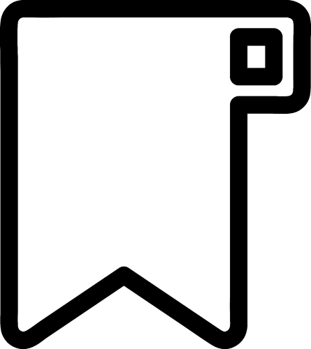 bookmark icon sign design