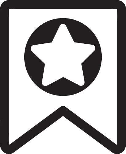 bookmark icon sign design
