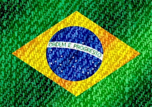 Brazil flag theme idea design