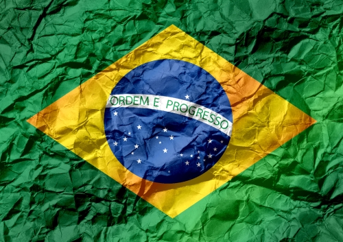 Brazil flag theme idea design