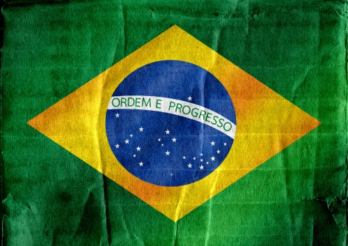 Brazil flag theme idea design