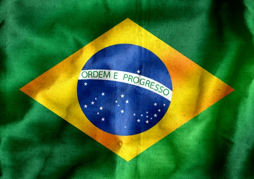 Brazil flag theme idea design