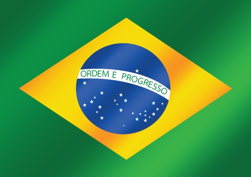 Brazil flag theme idea design