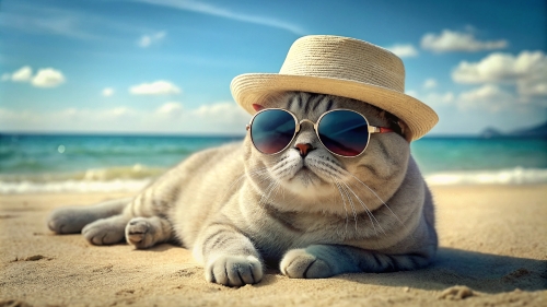 British Shorthair cat wearing a hat 16mar24 (5)