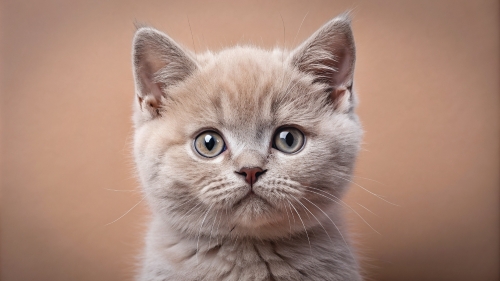 British Shorthair Kitten Face Close Up 25feb24 (9)