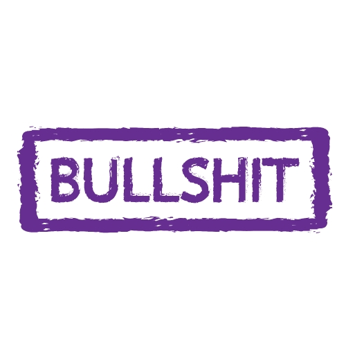 Bullshit stamp Stock Illustration