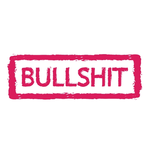 Bullshit stamp Stock Illustration