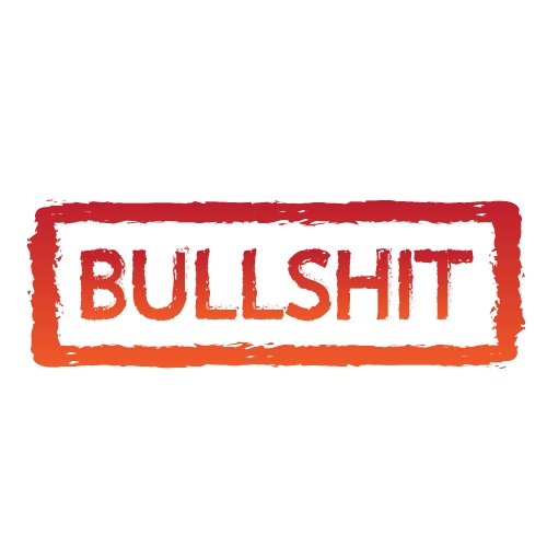 Bullshit stamp Stock Illustration