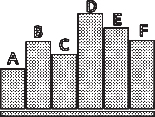 Business data graph icon sign symbol design