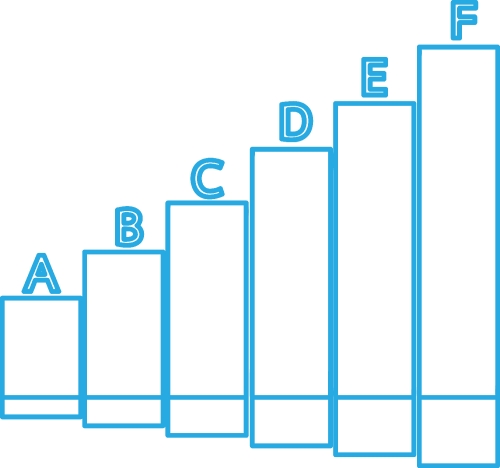 Business data graph icon sign symbol design