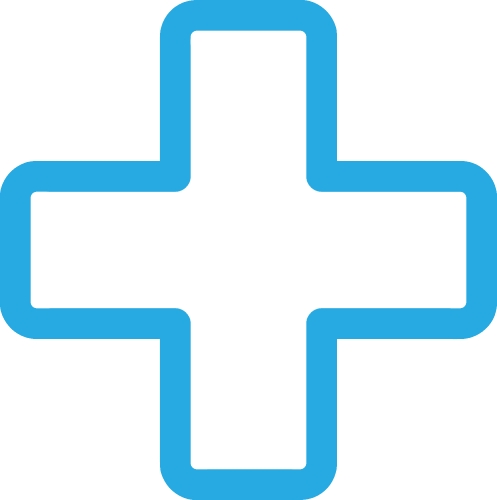 Button Plus icon sign symbol design