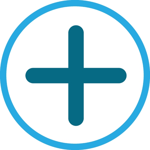 Button Plus icon sign symbol design