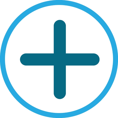 Button Plus icon sign symbol design