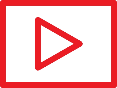 button video player icon sign design