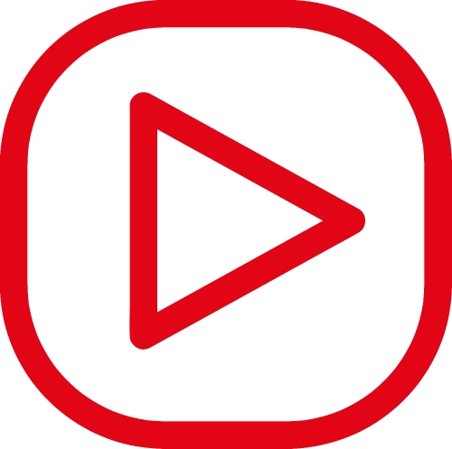 button video player icon sign design