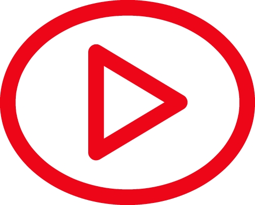 button video player icon sign design