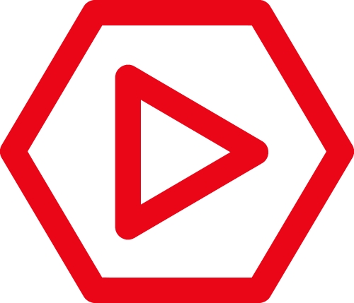 button video player icon sign design