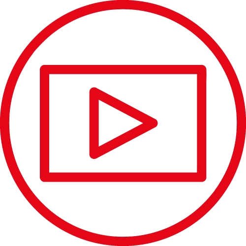 button video player icon sign design