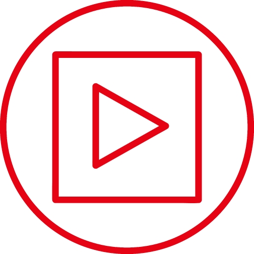 button video player icon sign design