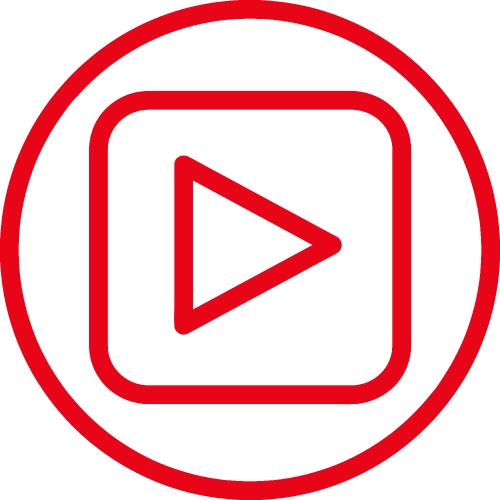 button video player icon sign design