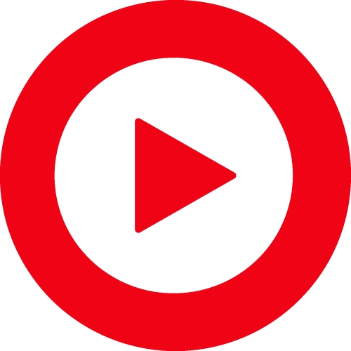 button video player icon sign design