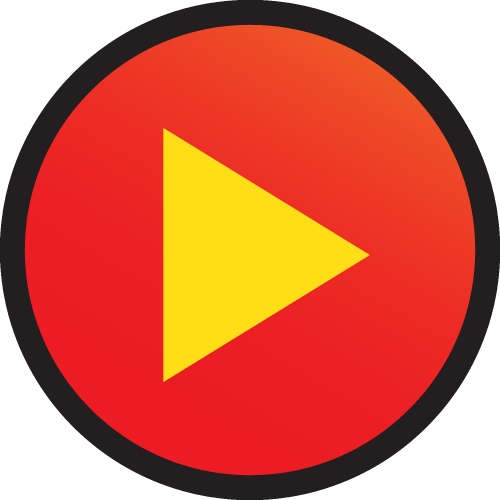 button video player icon sign design