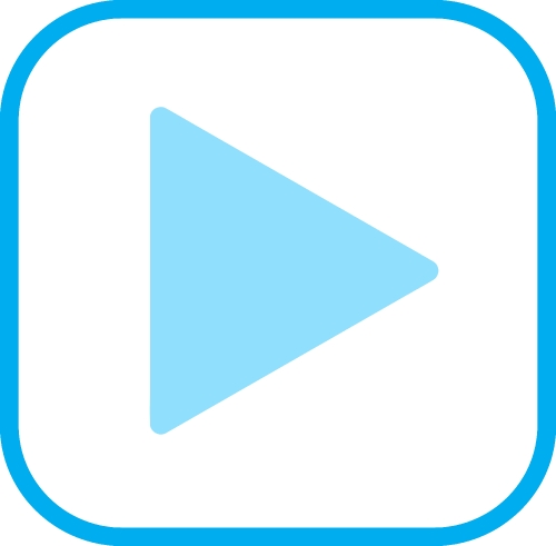 button video player icon sign design