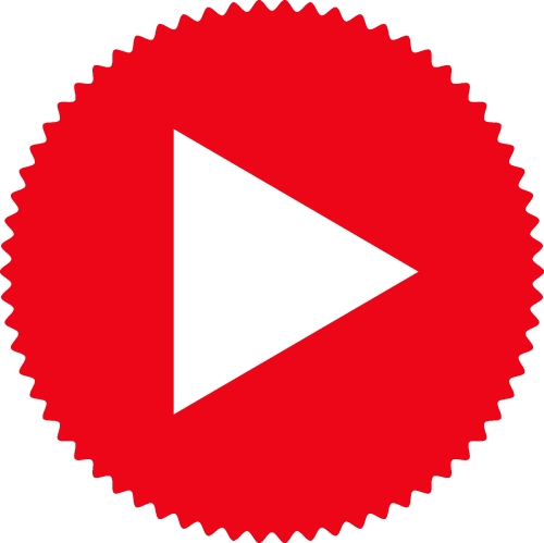 button video player icon sign design