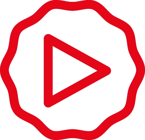 button video player icon sign design