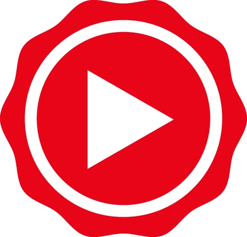 button video player icon sign design