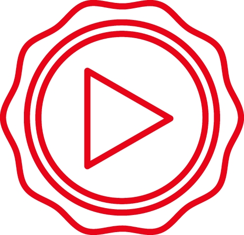 button video player icon sign design