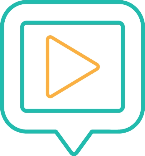 button video player icon sign design