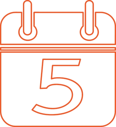 Calendar icon sign design