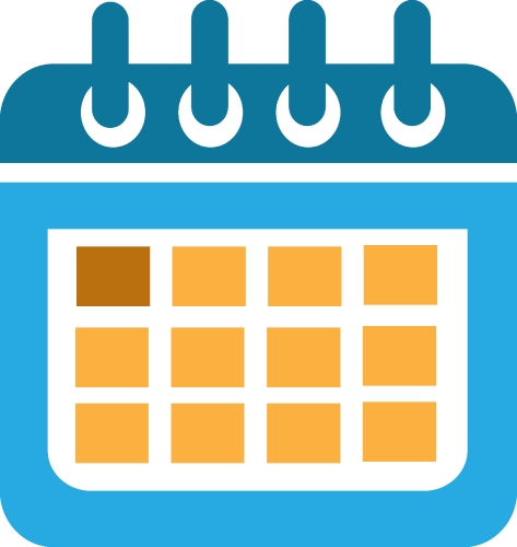 Calendar icon sign symbol design