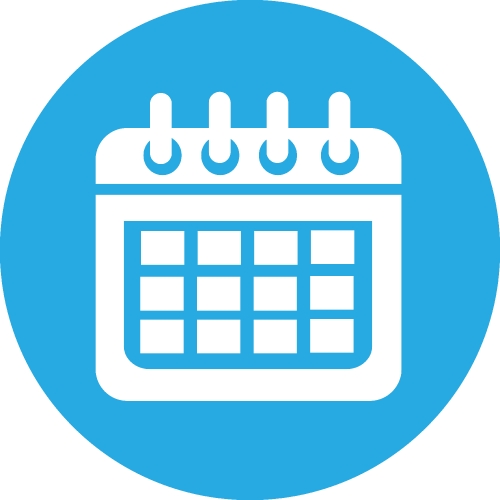 Calendar icon sign symbol design