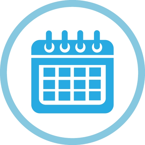 Calendar icon sign symbol design