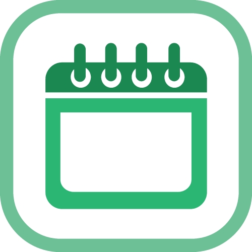 Calendar icon sign symbol design