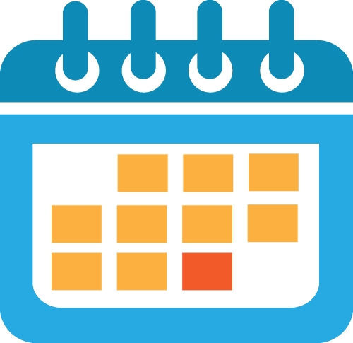 Calendar icon sign symbol design