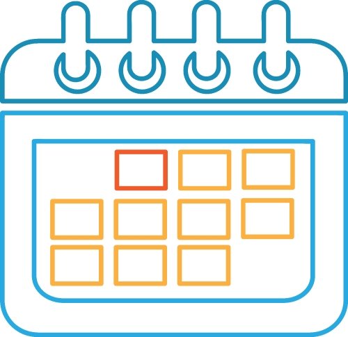 Calendar icon sign symbol design